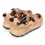 Sneaker donna Flower Mountain Yamano 3 4D58 mud light brown cheques 