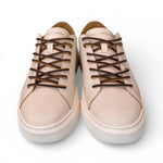 Sneaker pelle vintage bianca taglio vivo Crime London 