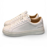 Sneaker pelle martellata bianca XL Crime London 