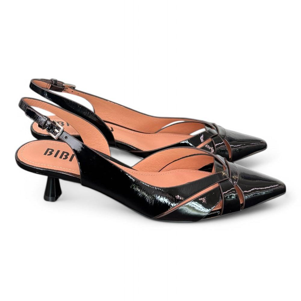 Slingback Bibi Lou incroci naplak nero tacco 