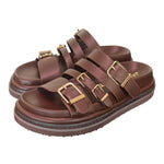 Ciabatta platform testa di moro Janet<BR/> <BR/> 