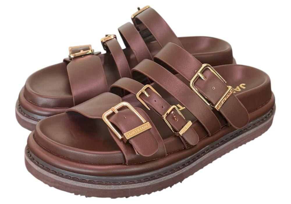 Ciabatta platform testa di moro Janet<BR/> <BR/> 