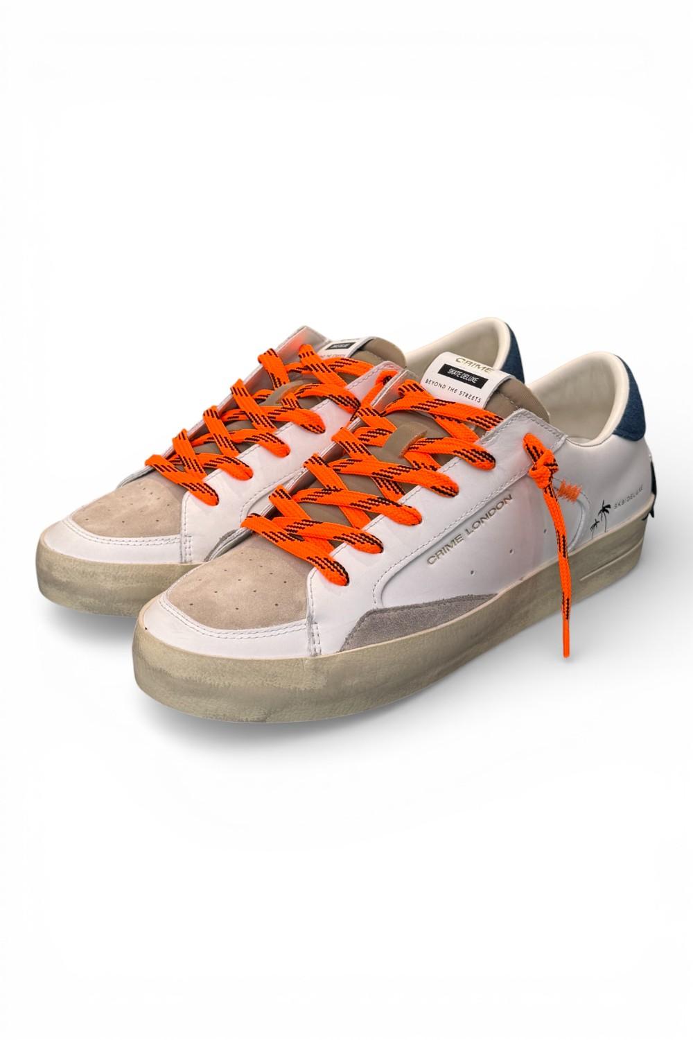 Sneaker De Luxe bianca beige Crime London 