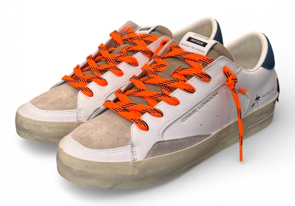 Sneaker De Luxe bianca beige Crime London 