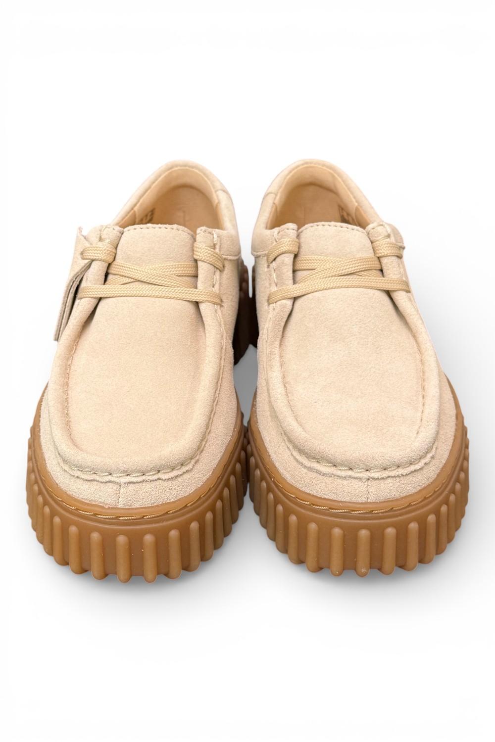 Scarpa donna Clarks Torhill Bee suede beige 