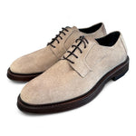 Scarpa allacciata suede beige F.lli Rennella 