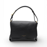 Postino Cecile pelle nera Gianni Chiarini<BR/> 