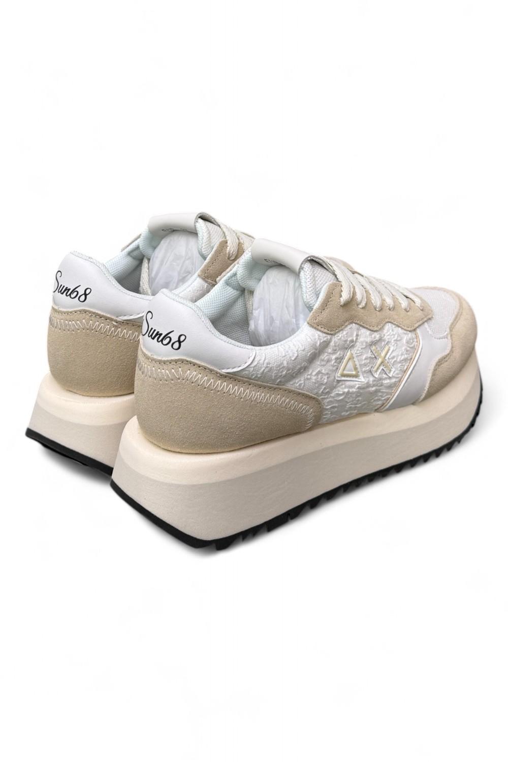 Sneaker donna SUN 68 BIG ALLY flower white 