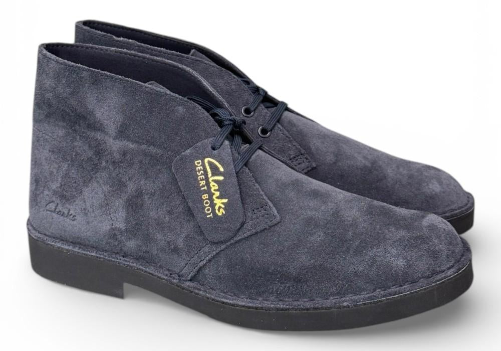 Scarpa uomo Desert Boot Evo navy blue Clarks<BR/> 