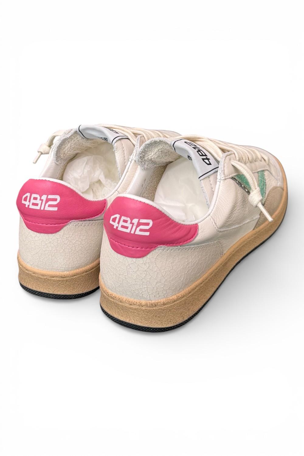 Sneaker donna 4B12 Play New D2001 bianca 