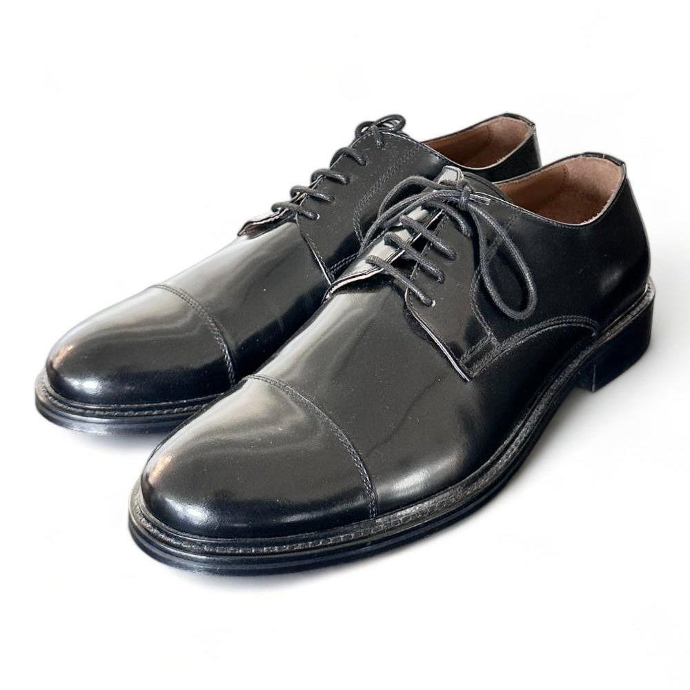 Scarpa uomo derby puntale nero Franco Fedele 