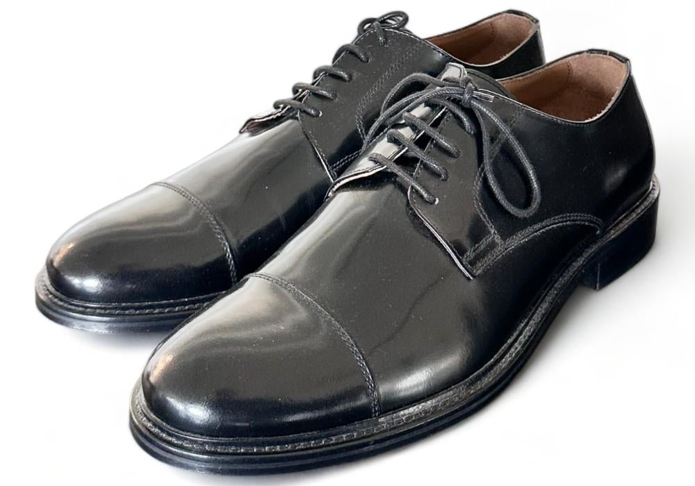 Scarpa uomo derby puntale nero Franco Fedele 