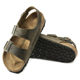 Sandalo Milano pelle verde Birkenstock 