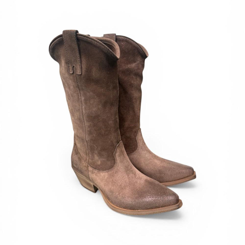 Stivale texano suede mustang Metisse<BR/> 
