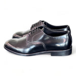 Scarpa allacciata liscia nera cerimonia Franco Fedele 