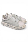 Sneaker donna Belle 8158 Premiata bianca strass argento