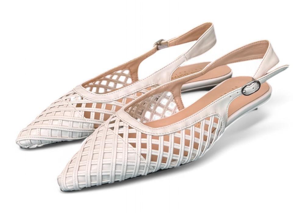 Slingback intreccio sasso flat Les Autres<BR/> 