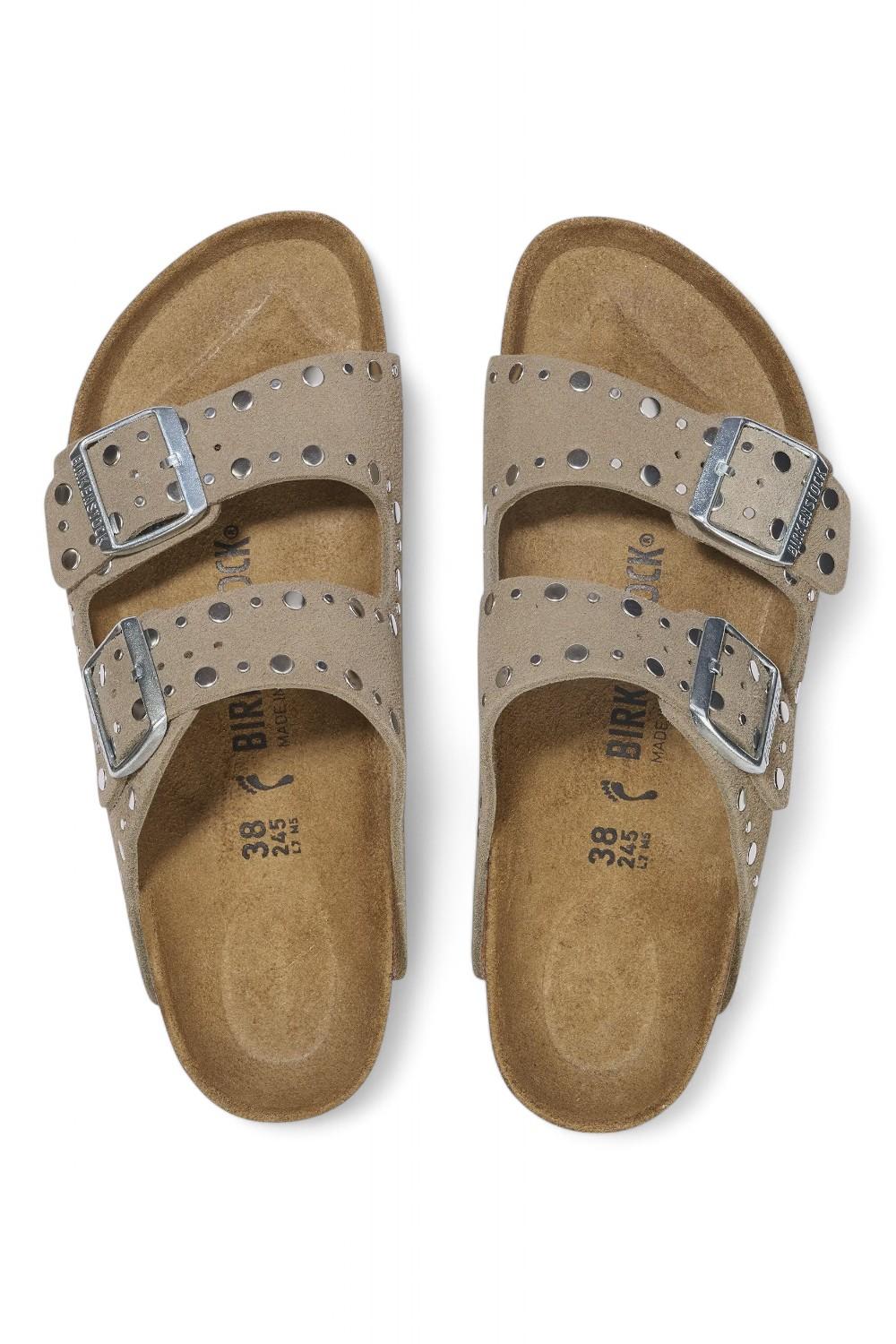 Ciabatta Arizona Rivet Suede Taupe 1029390 