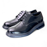 Allacciato liscio donna Uma Parker man style nero<BR/> 