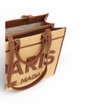 Shopping Iconique Tote Straw beige brown rafia Rue Madam 