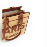 Shopping Iconique Tote Straw beige brown rafia Rue Madam 