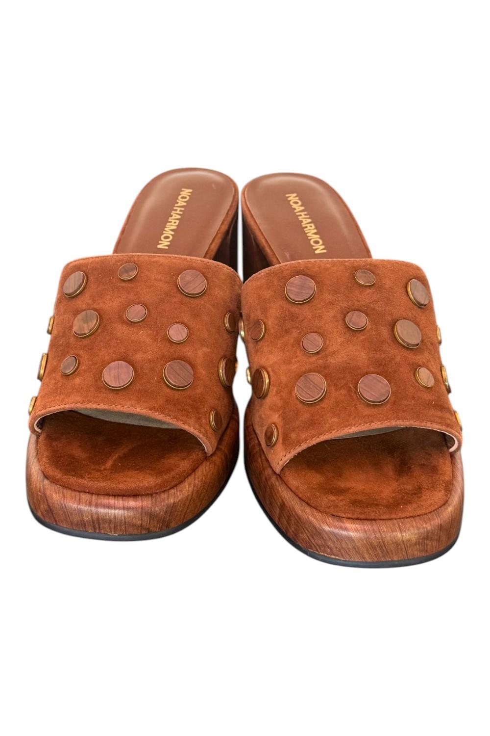 Ciabatta fascia bottoni cuoio Noa Harmon 