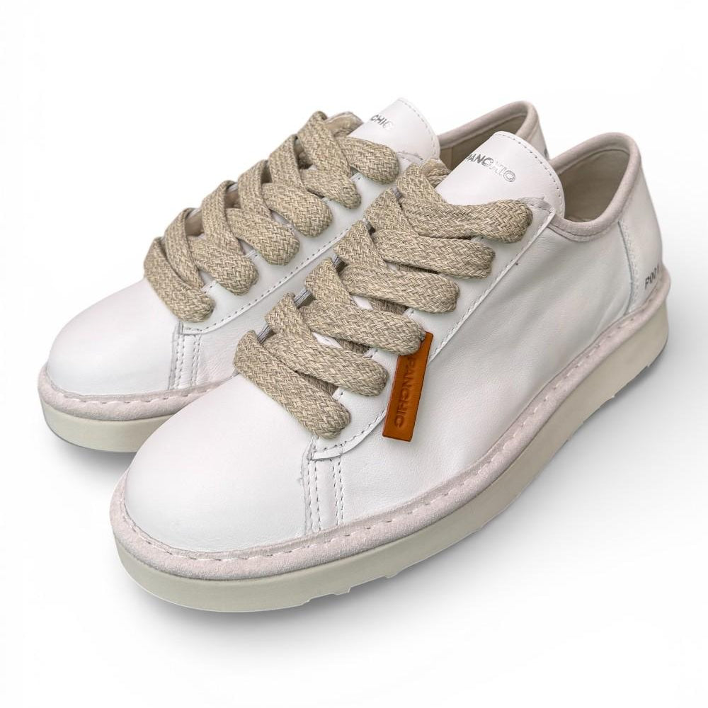 Allacciato uomo Panchic P01 leather white<BR/> 