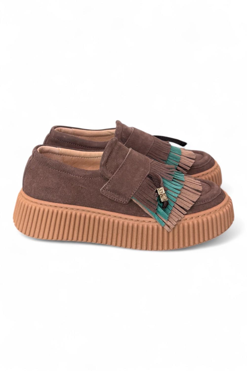 Mocassino sneaker frangia Meliné 