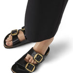 Ciabatta Arizona Big Buckle Shine Black Birkenstock 1021476 