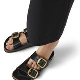 Ciabatta Arizona Big Buckle Shine Black Birkenstock 1021476 