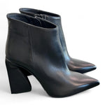 Stivaletto pelle nera tacco 90 Albano 