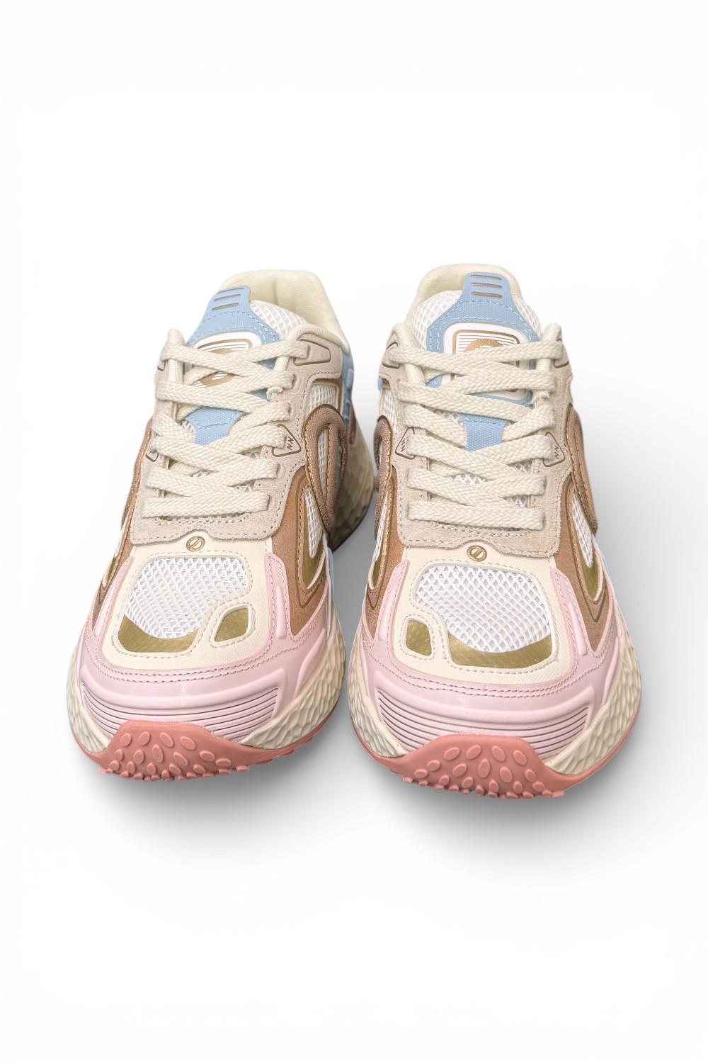 Sneaker donna No Name Carter 2.0 white pink sky gold 