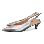 Slingback scollo V argento T40 Les Autres<BR/> 
