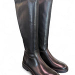 Stivale cavallerizzo pelle nera Francesco Brunelli<BR/> 