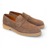 Mocassino camoscio taupe micro Exton 