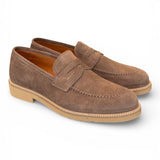 Mocassino camoscio taupe micro Exton 