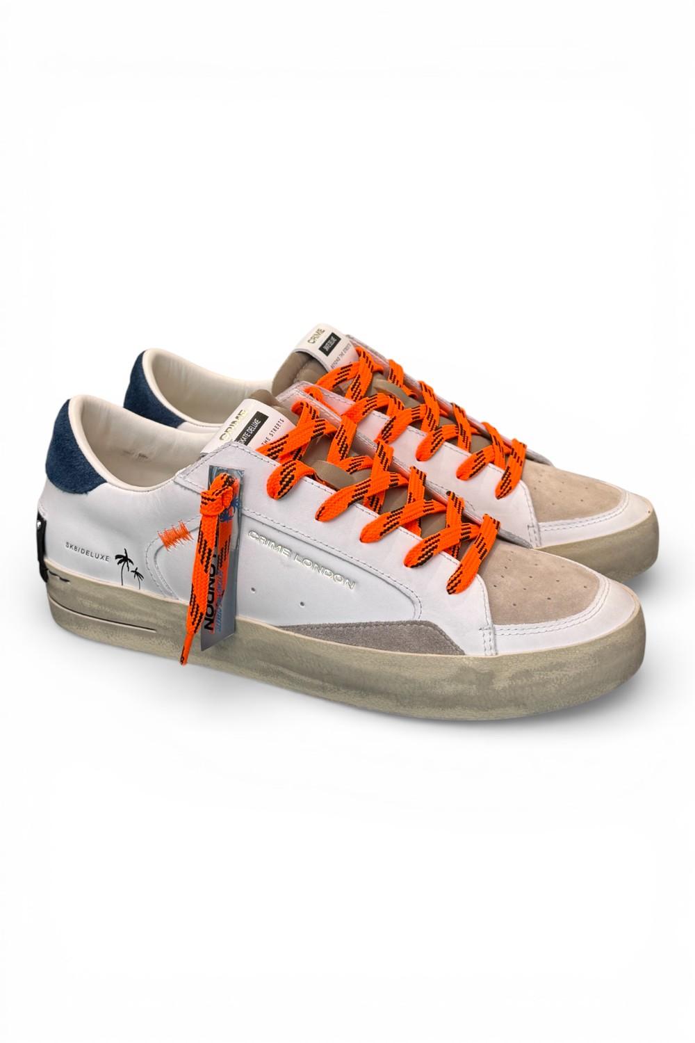 Sneaker De Luxe bianca beige Crime London 