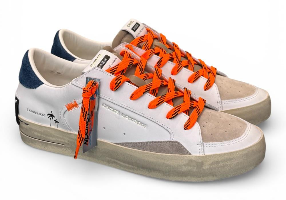 Sneaker De Luxe bianca beige Crime London 
