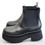 Stivaletto beatles nero con platform Albano 