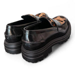 Mocassino pelle nero leo Uma Parker 
