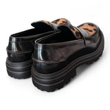 Mocassino pelle nero leo Uma Parker 