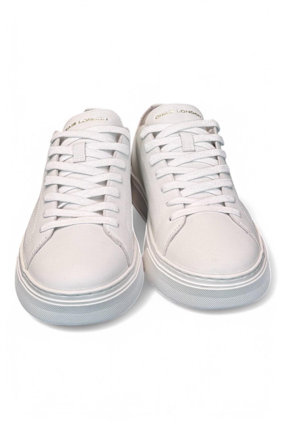 Sneaker uomo RAW CUT TOTAL WHITE Crime taglio vivo bianco 