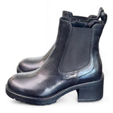 Beatles tacco pelle nera Dei Colli<BR/> 