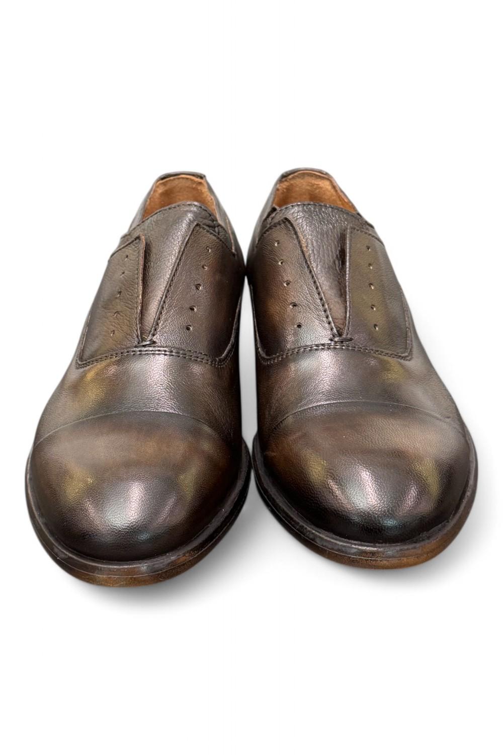 Scarpa uomo no-lace testa di moro F.lli Rennella 