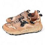 Sneaker donna Flower Mountain Yamano 3 4D58 mud light brown cheques 