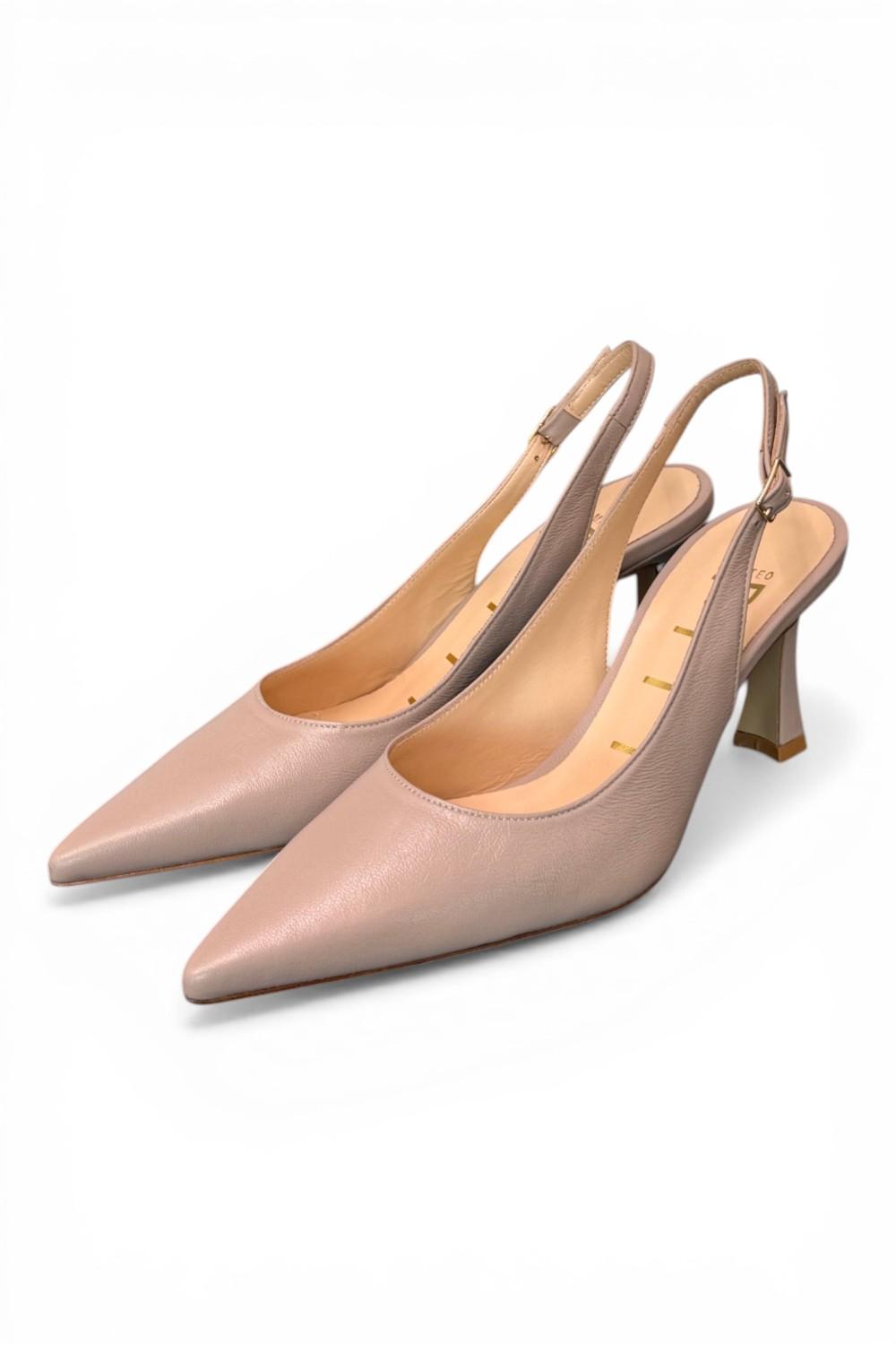 Slingback trasversale pelle taupe Matteo Pitti 
