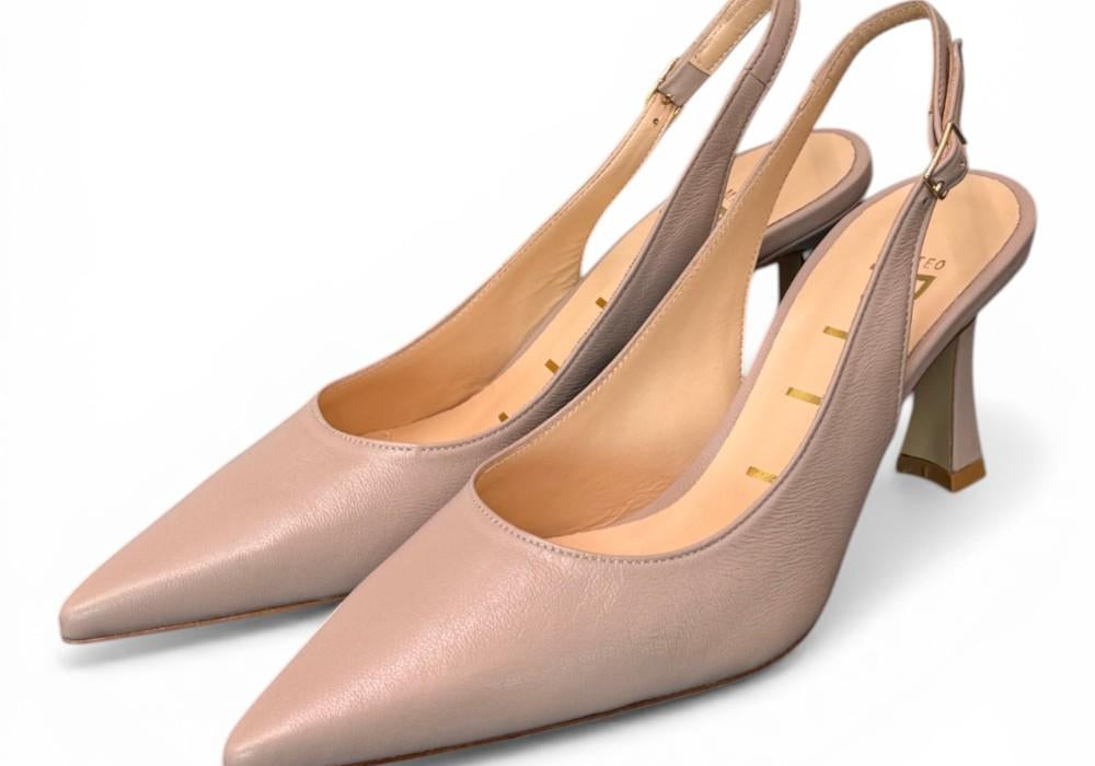 Slingback trasversale pelle taupe Matteo Pitti 