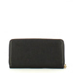 Portafoglio Metallic Soft Zip Around Black<BR/> 