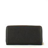 Portafoglio Metallic Soft Zip Around Black<BR/> 