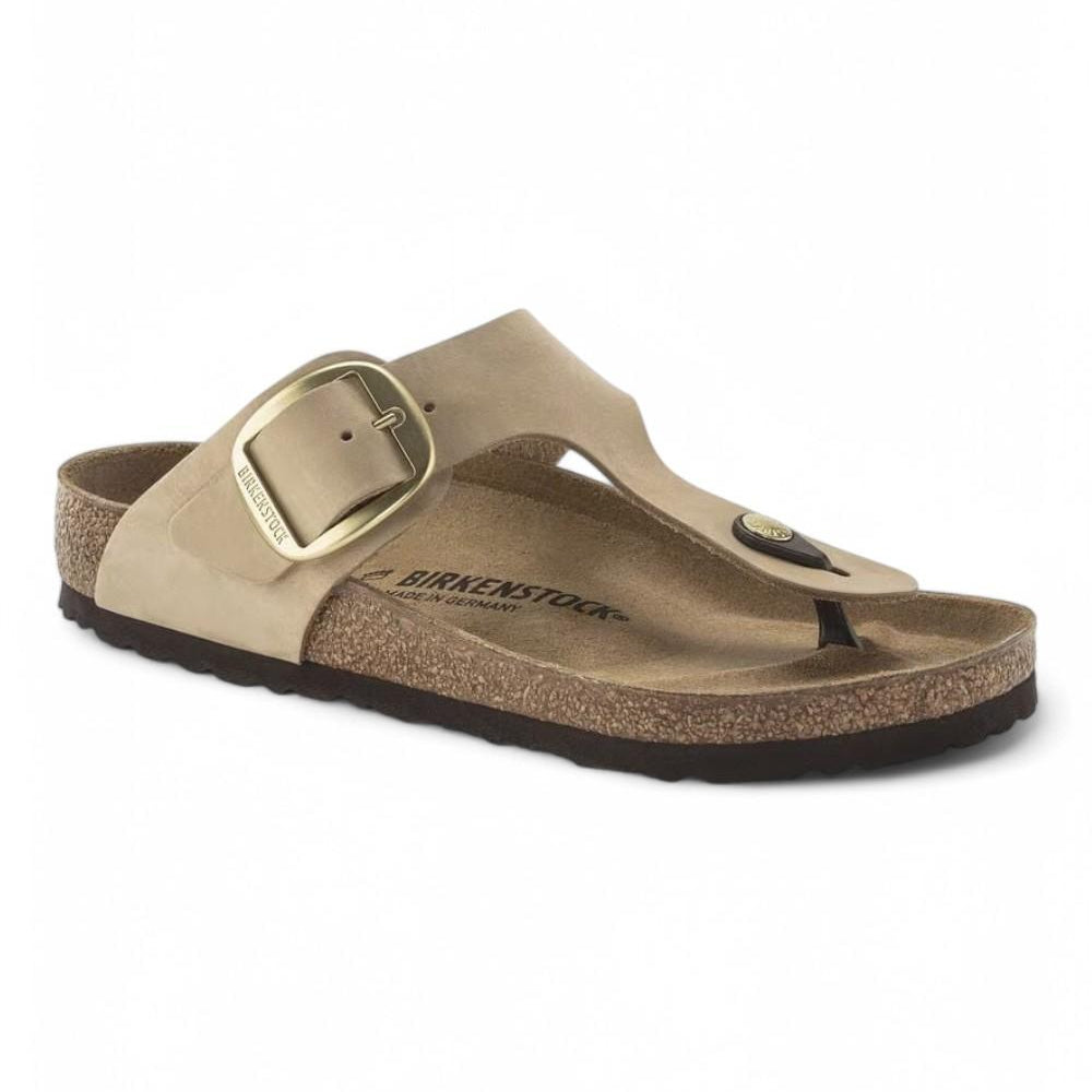 Ciabatta Gizeh Big Buckle nabuk sandcastle Birkenstock 1023966 